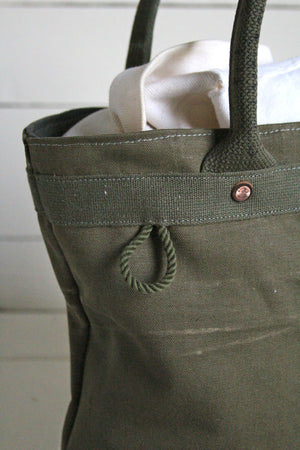 WWII era Canvas and Work Apron Carryall