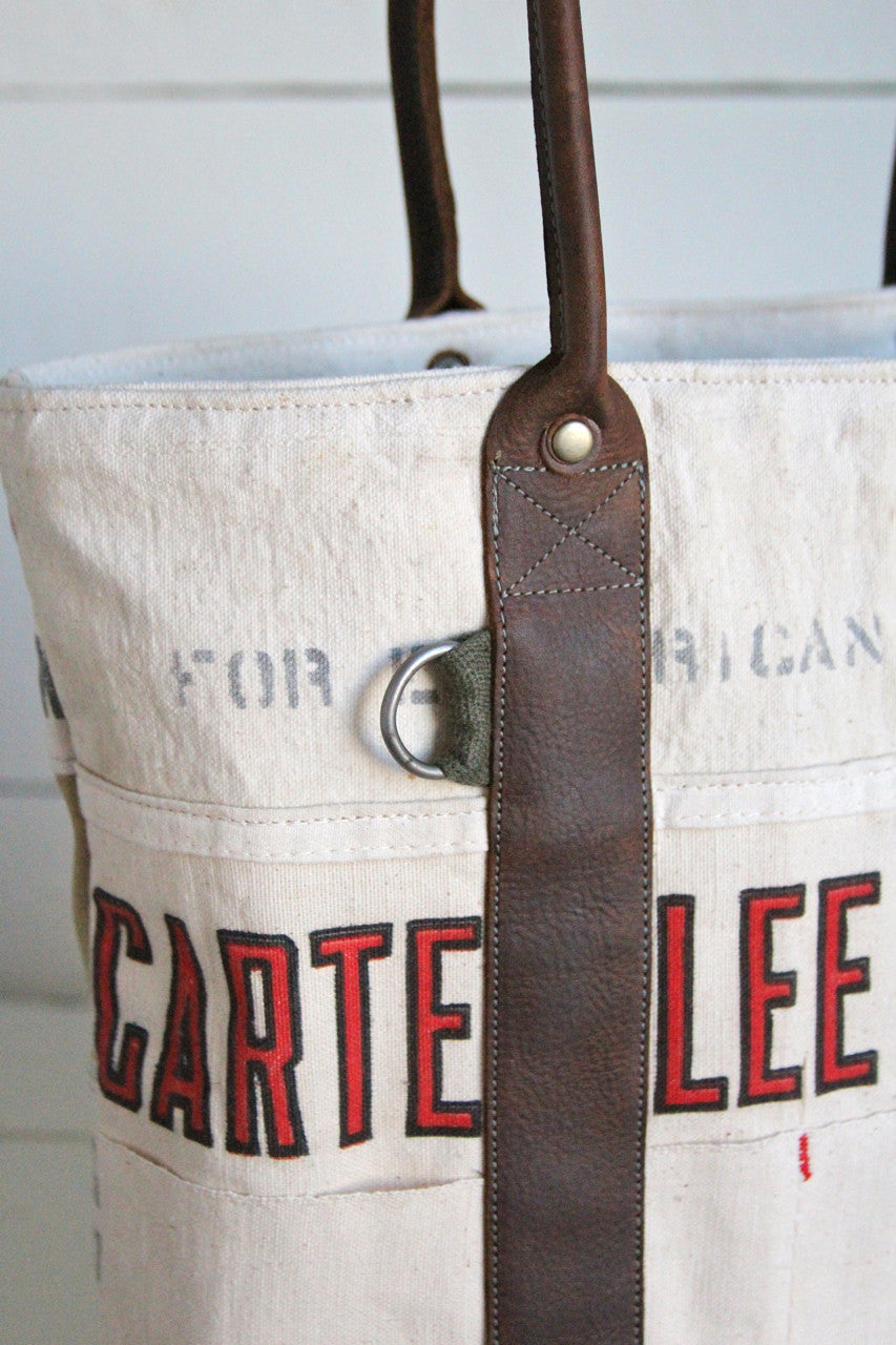 1940's era Canvas and Work Apron Carryall