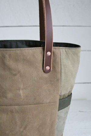 WWII era Canvas Pocket Tote Bag