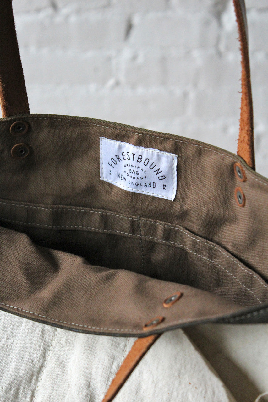 WWII era Canvas and Work Apron Tote Bag