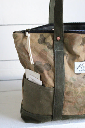 1950's era Cloud Camo Travel Tote