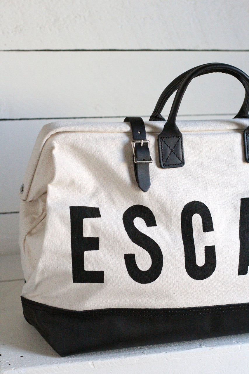 Forestbound ESCAPE Traveler in Ivory w Black Leather