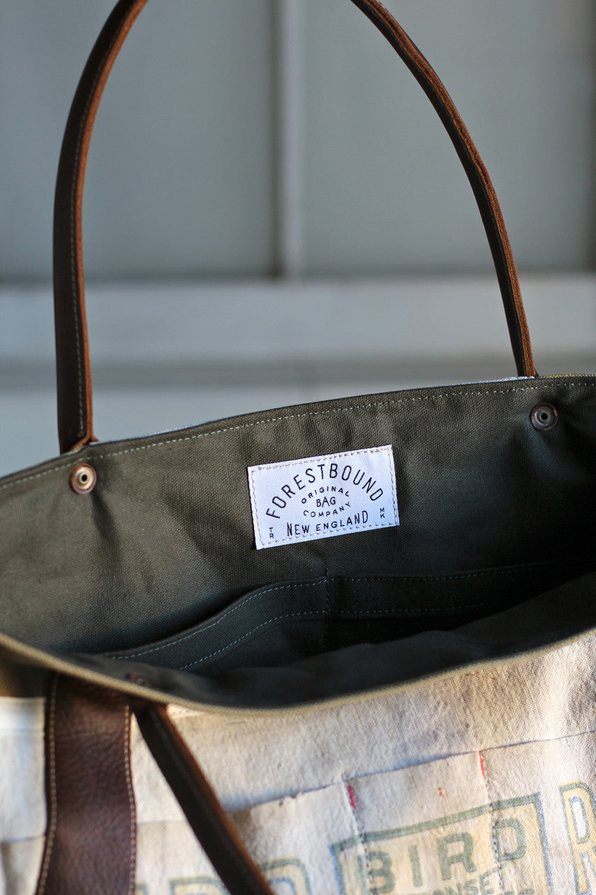 WWII era Canvas & Work Apron Carryall