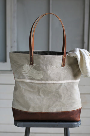 1950's era Canvas and Newspaper Apron Carryall