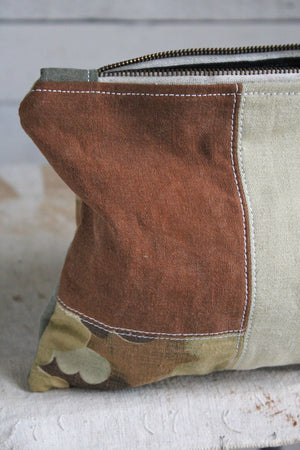 WWII era Pieced Canvas Utility Pouch