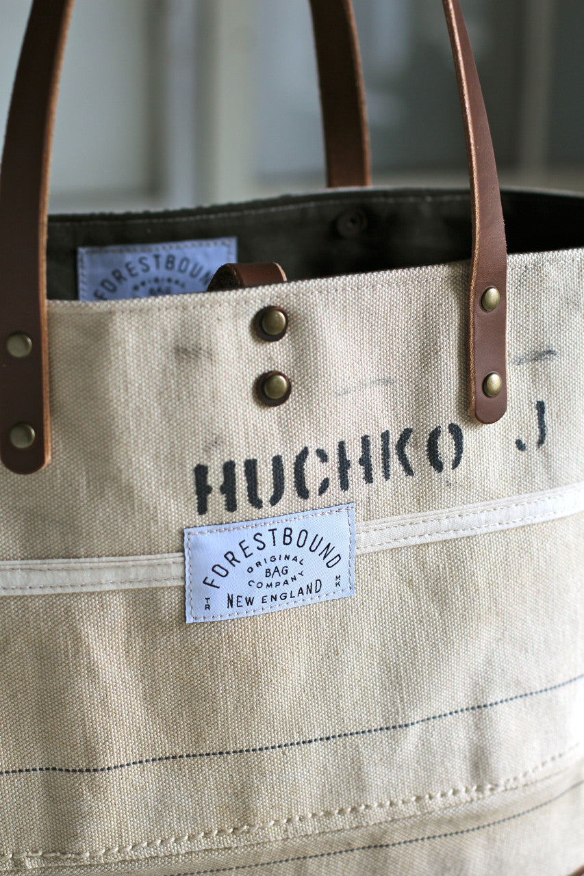 1940's era Canvas & Work Apron Tote Bag