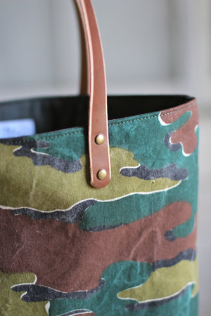 1950's era Jigsaw Pattern Camo Carryall