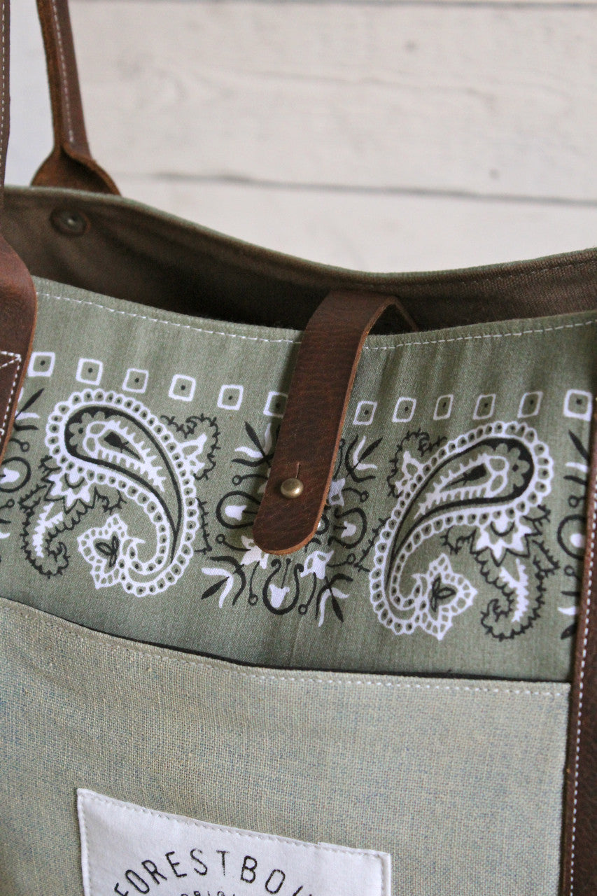 1950's era Bandana Weekend Bag