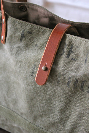 WWII era Canvas Tote Bag