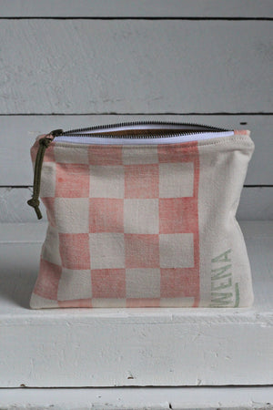 1950's era Farm Feedsack Utility Pouch