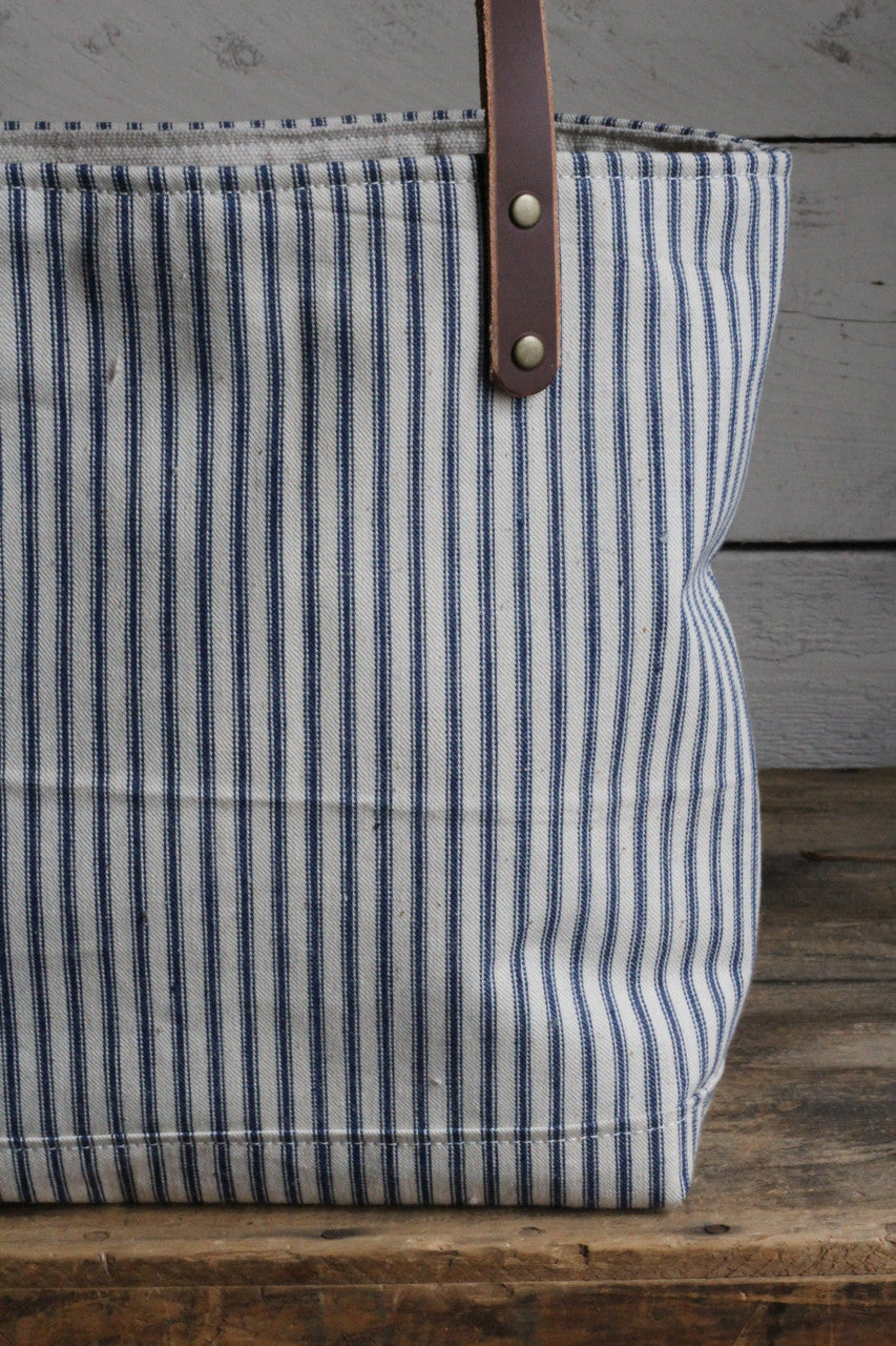 1950's era Ticking and Work Apron Tote Bag