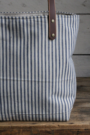1950's era Ticking and Work Apron Tote Bag