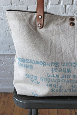 1950's era Feed Sack Tote Bag