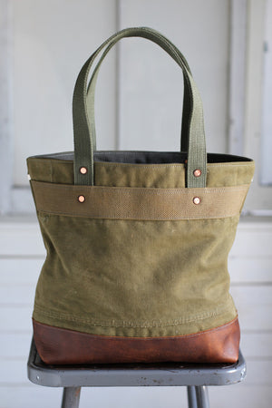 WWII era Canvas and Work Apron Carryall