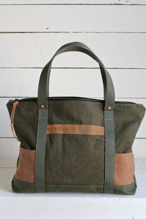 WWII era Canvas Travel Tote