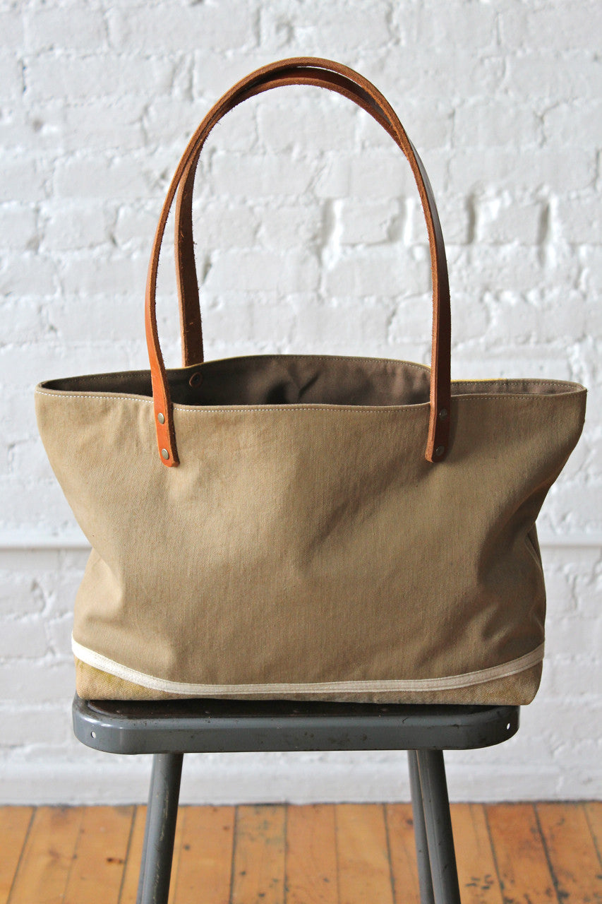 WWII era Canvas & Work Apron Tote Bag