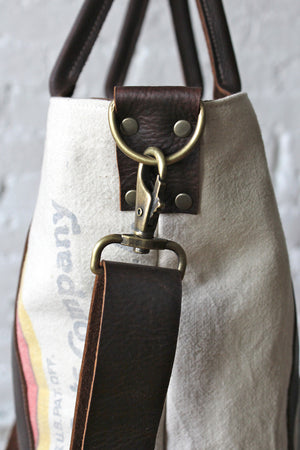 1940s era Feed Sack Carryall