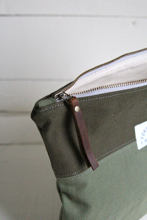 Extra Large WWII era Canvas Utility Pouch