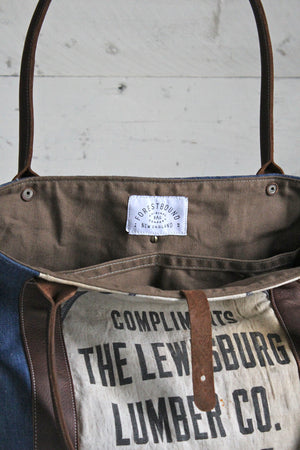 WWII era Denim and Apron Carryall