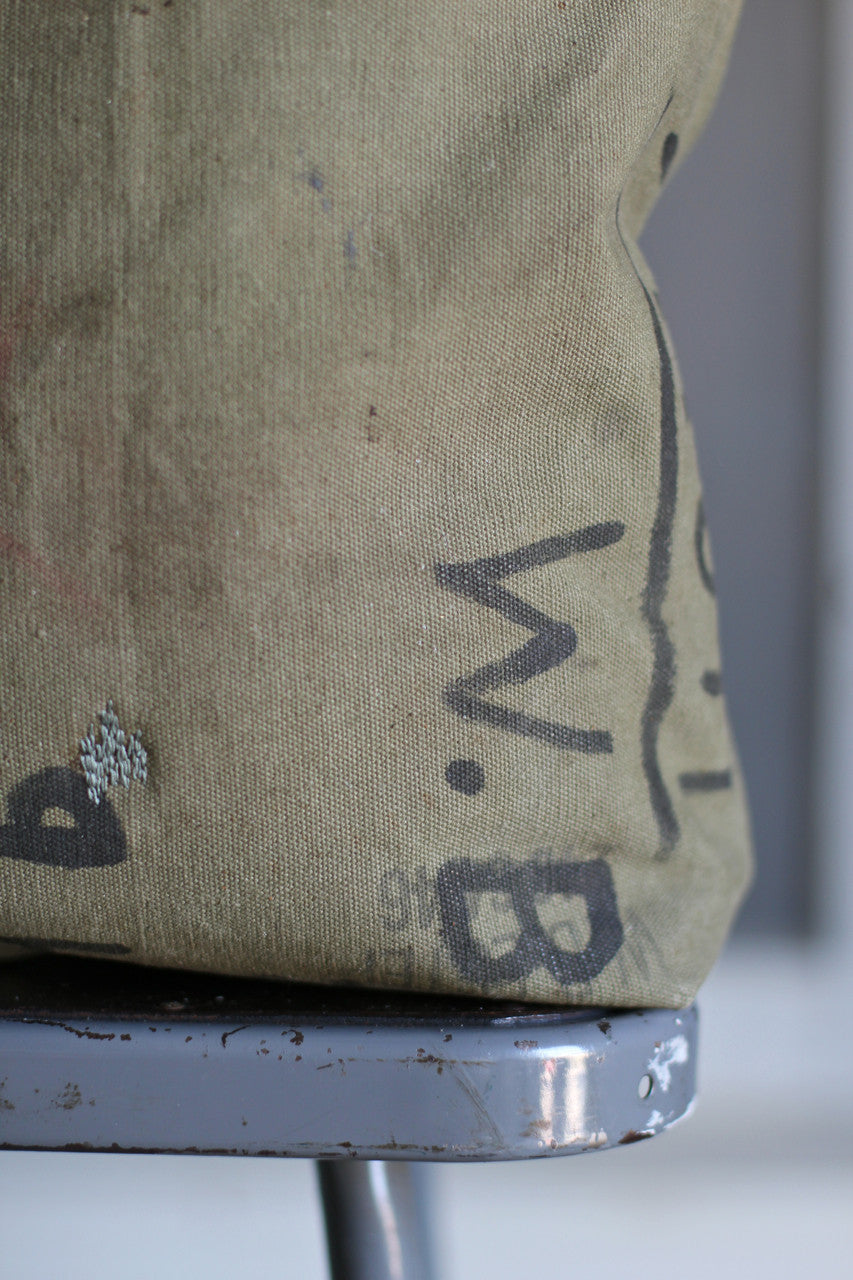WWII era Military Canvas Tote