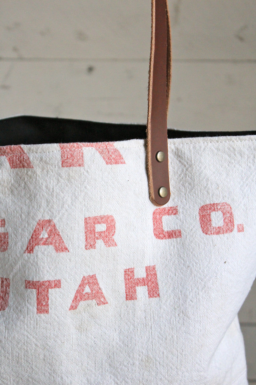 1950's era Feed Sack Tote Bag