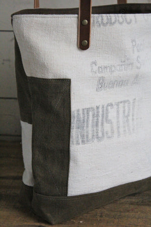 1940's era Feed Sack Tote Bag