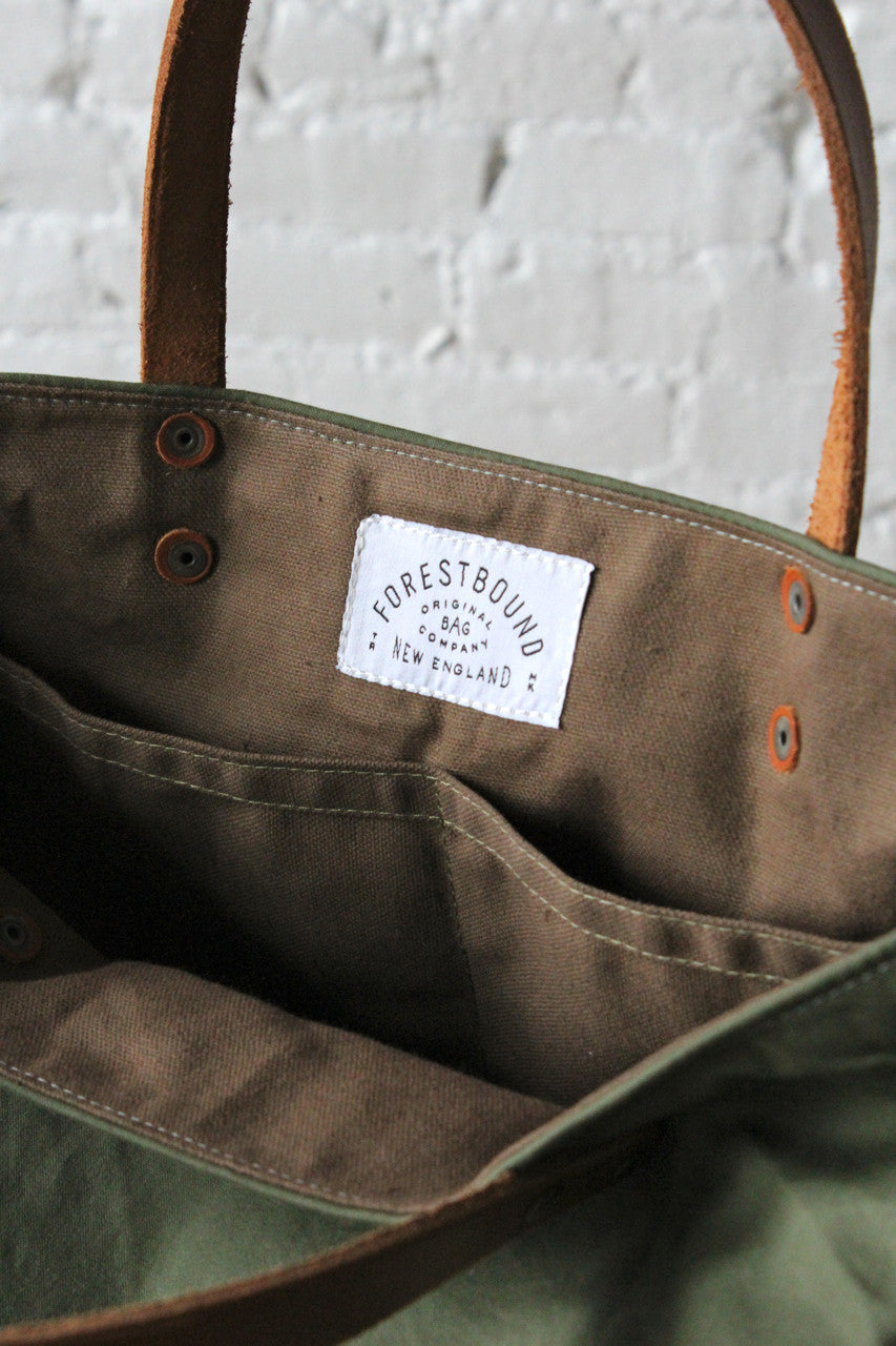 WWII era Two Tone US Military Canvas Tote Bag