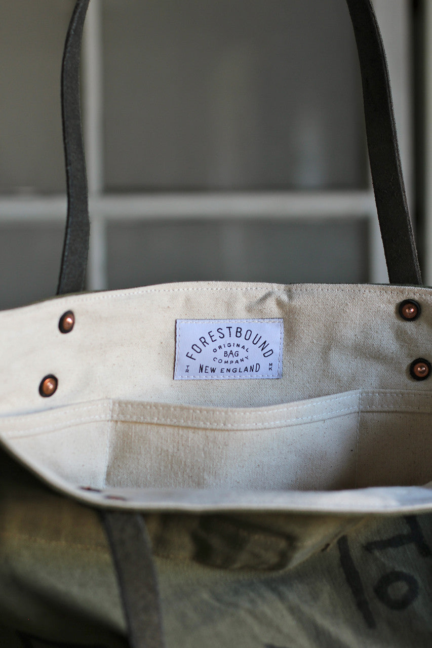 WWII era Military Canvas Tote