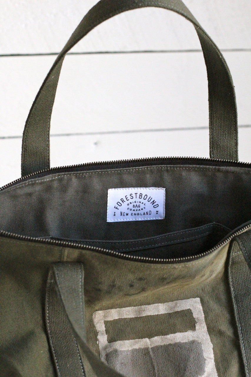 WWII era Canvas Travel Tote