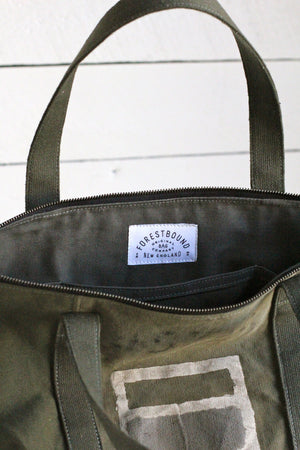WWII era Canvas Travel Tote