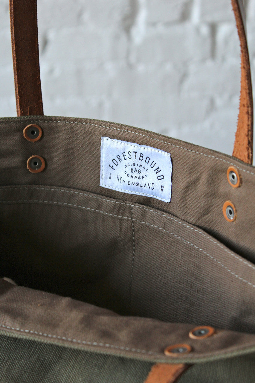 WWII era US Military Canvas Tote Bag w/ Vietnam era Patch
