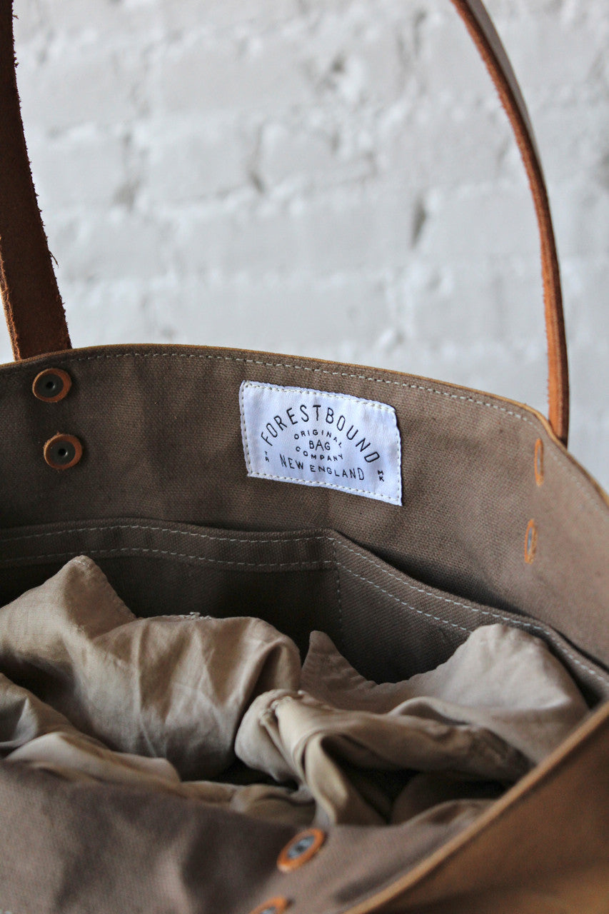 WWII era US Military Canvas Tote Bag w/ Vietnam era Patch