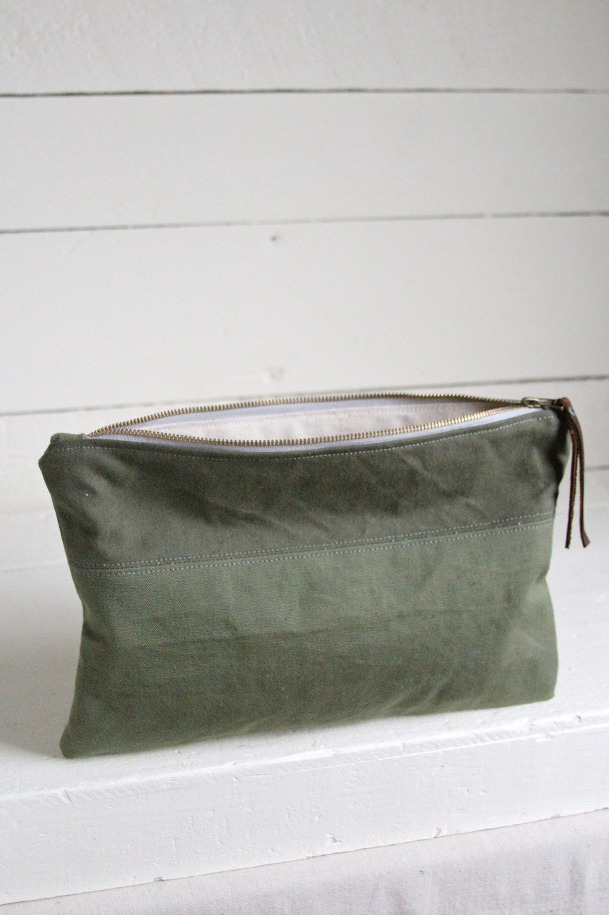 Extra Large WWII era Canvas Utility Pouch
