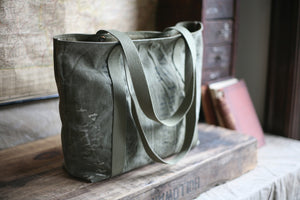 WWII era Canvas and Denim Carryall - SOLD