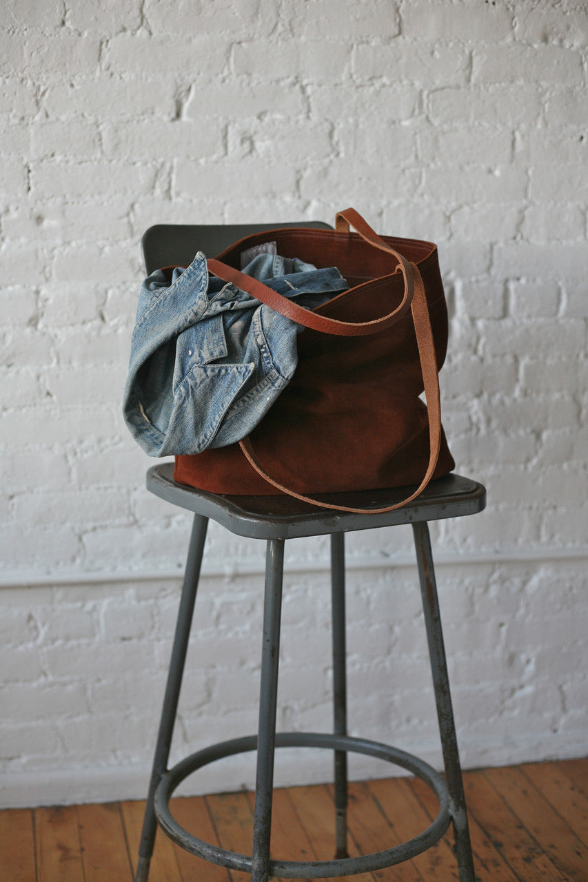 Suede Market Tote