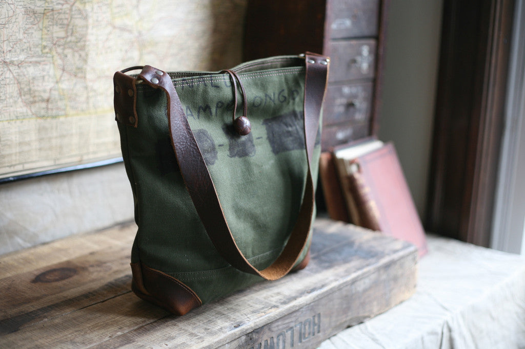 WWII era Canvas Side Bag - SOLD