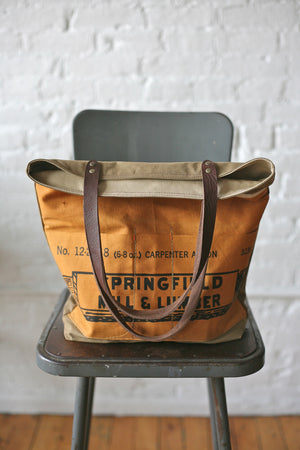 WWII era Canvas & Work Apron Tote Bag