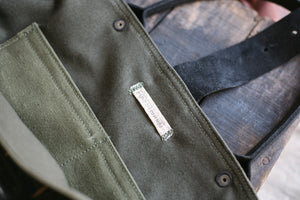 WWII era Canvas & Leather Weekend Bag - SOLD