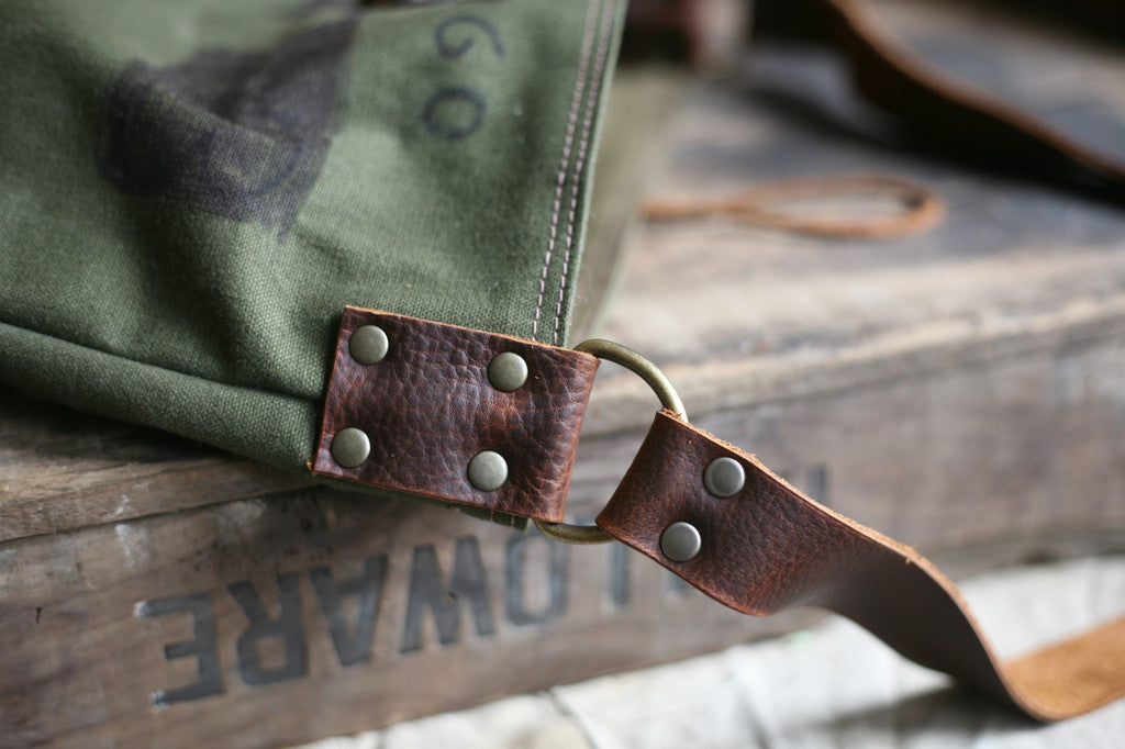 WWII era Canvas Side Bag - SOLD