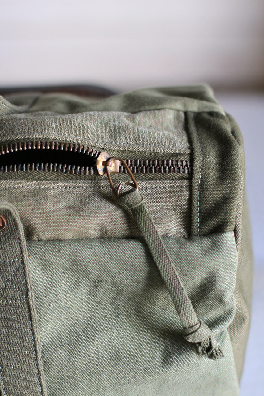 WWII era Canvas Duffle Bag