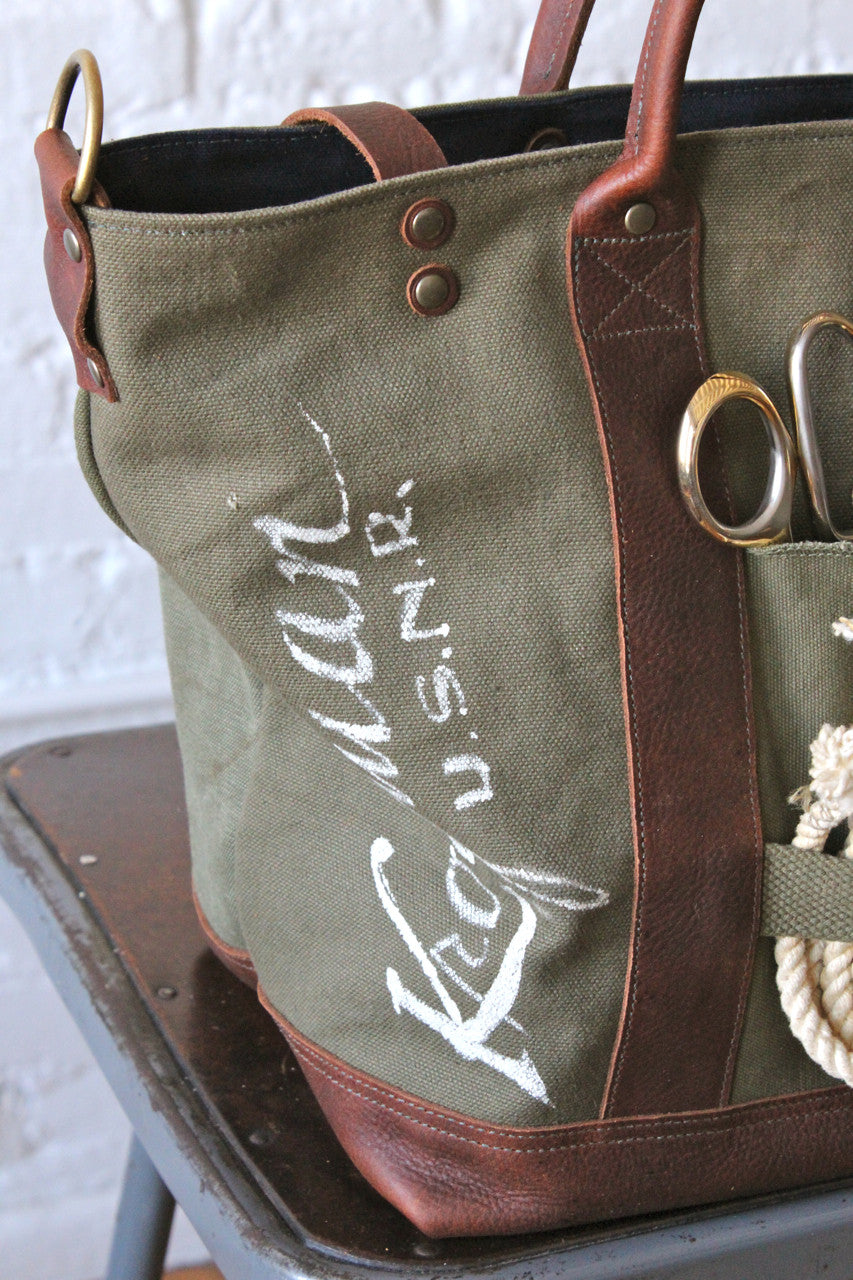 WWII era Canvas Weekend Bag