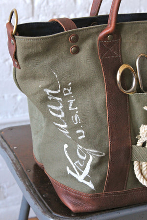 WWII era Canvas Weekend Bag