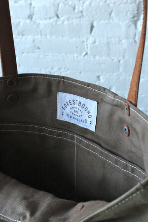 WWII era Military Canvas Pocket Tote Bag