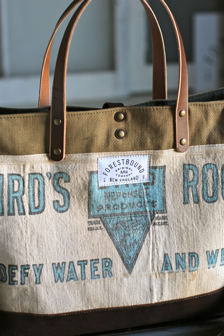 WWII era Canvas & Work Apron Carryall