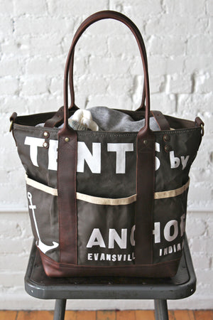 1940's era Waxed Canvas Promo Apron Weekend Bag