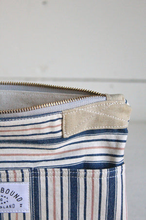 1940's era Ticking Fabric Pocket Utility Pouch
