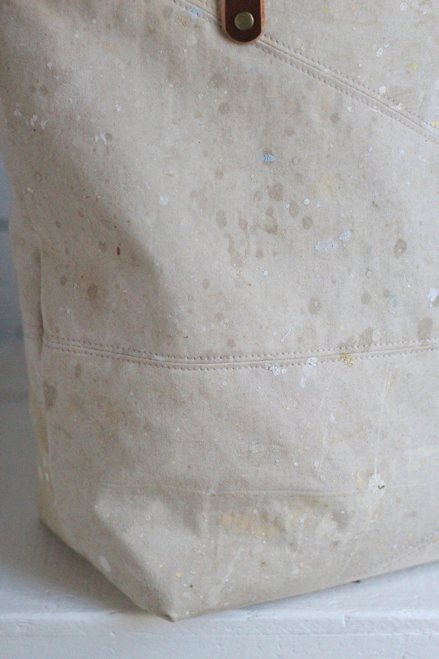 1960's era Painter's Drop Cloth Tote Bag