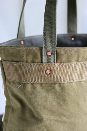 WWII era Canvas and Work Apron Carryall