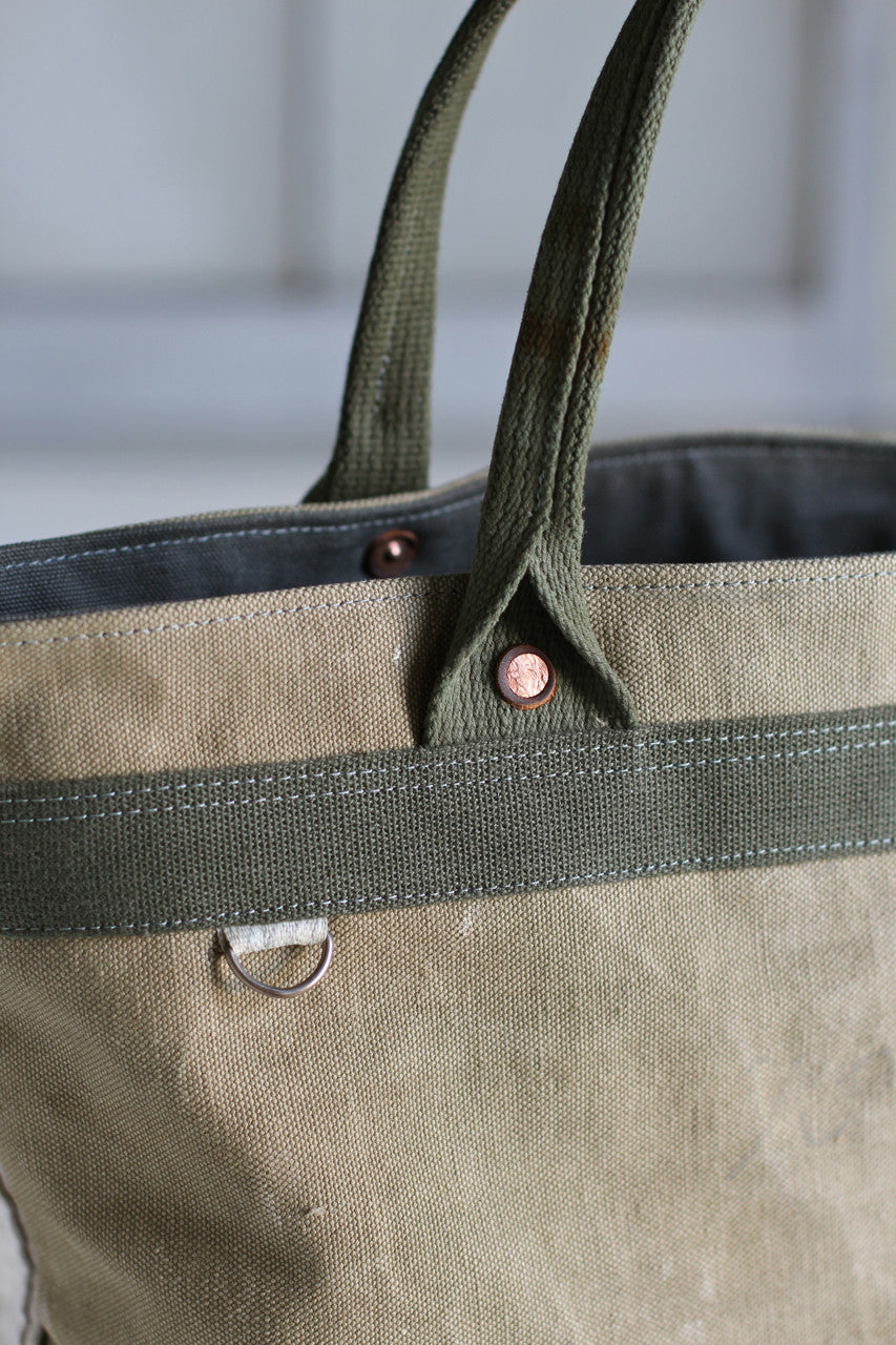 WWII era Canvas and Work Apron Carryall