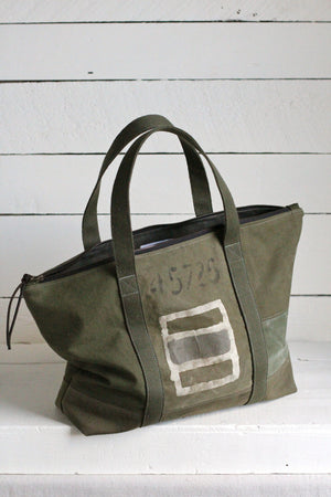 WWII era Canvas Travel Tote